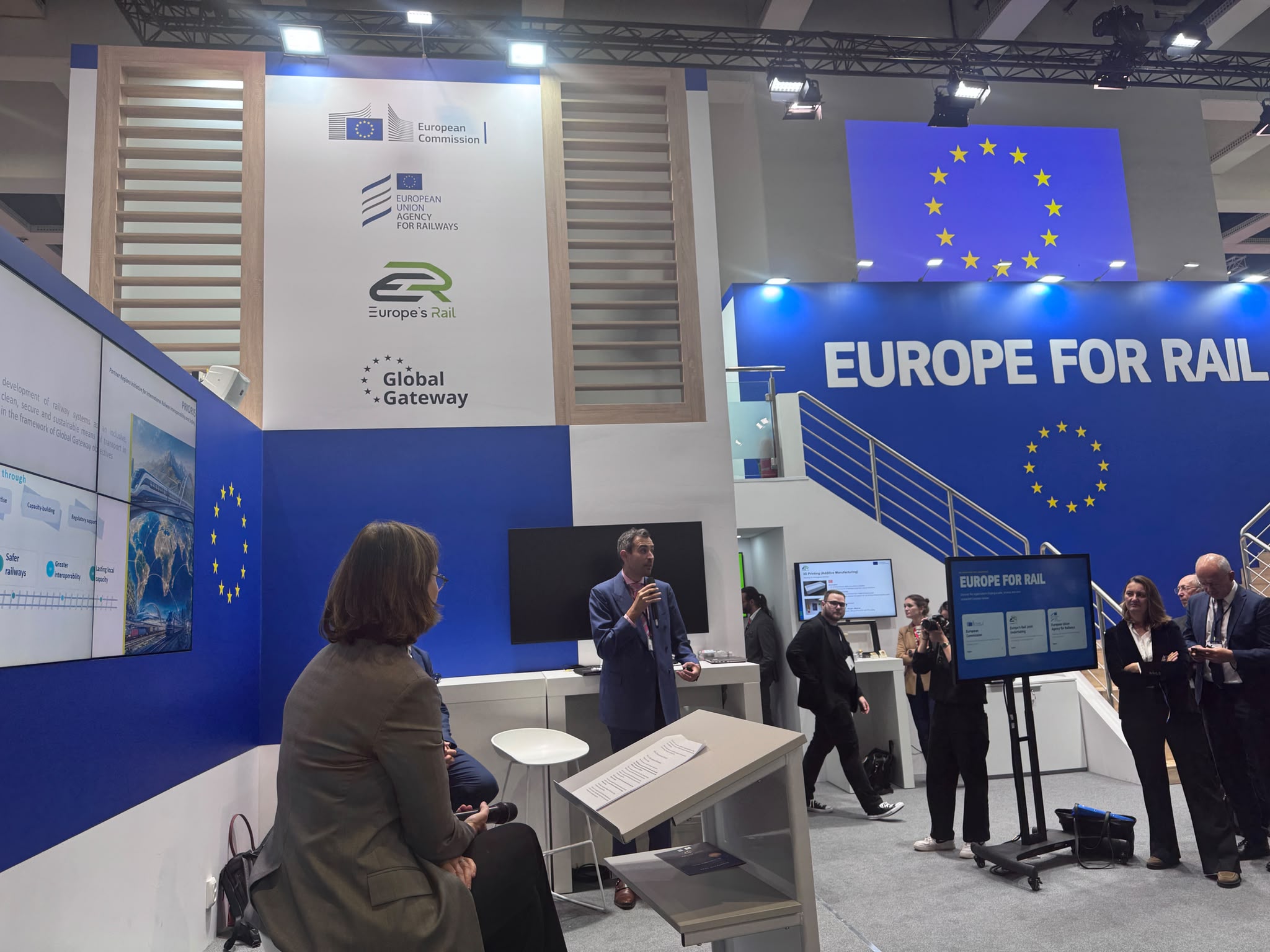 Der Pavillon „Europe for Rail“ auf der InnoTrans 2026.