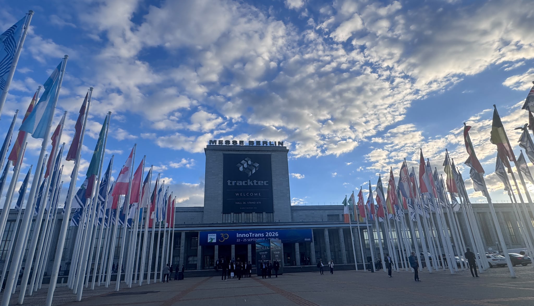 Messe Berlin entrance at InnoTrans 2026