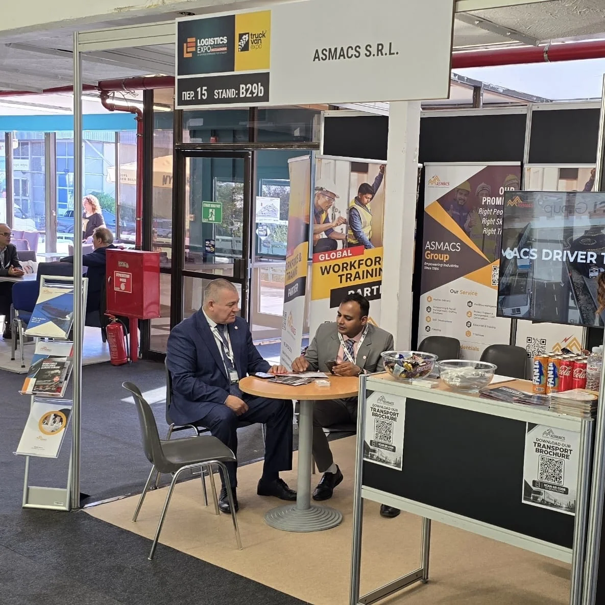 ASMACS S.R.L. booth, Hall 15, Stand B29b at Logistics Expo 2026, Thessaloniki