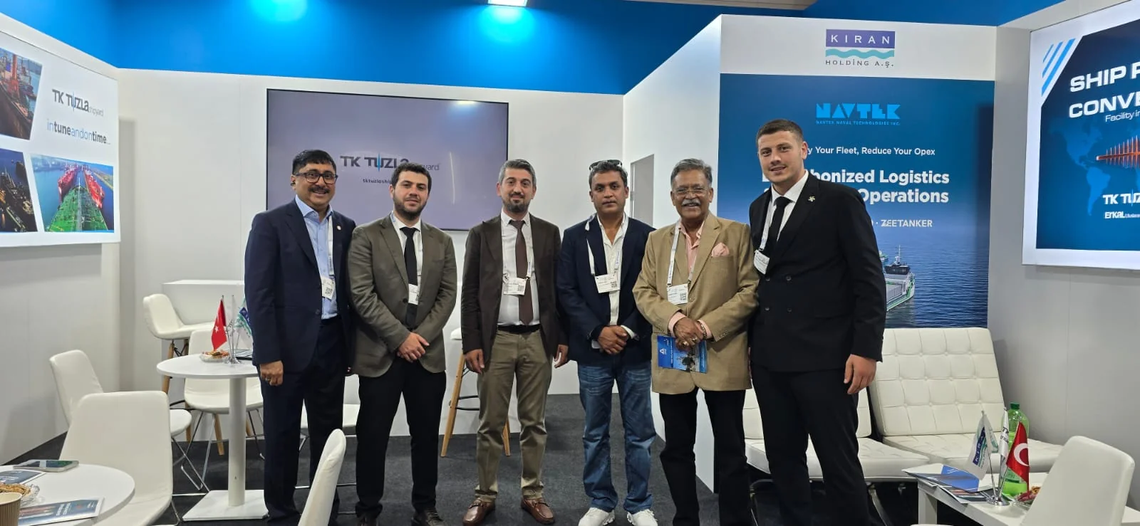 The ASMACS delegation with shipyard representatives at SMM Hamburg 2026.